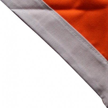 Foulard Orange - Gris