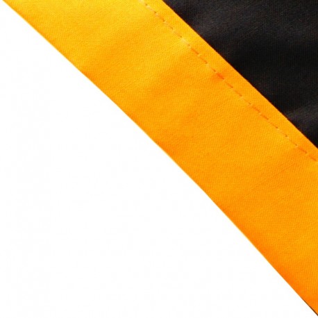 Foulard Noir - Orange