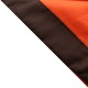 Foulard Orange - Bord Brun