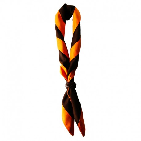 Foulard Brun - Orange