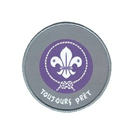 Insigne promesse éclaireur mauve