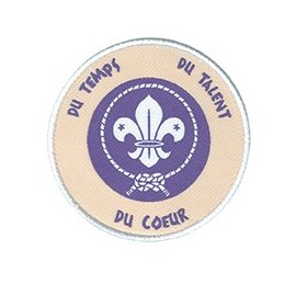 Insigne Du temps du talent du cœur Mauve