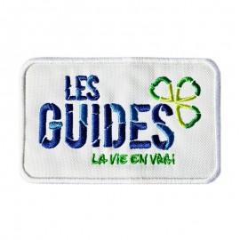 Badge Logo Guides blanc