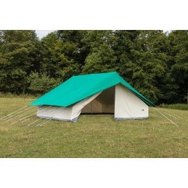 Tente Patrouille Europ - 4x4m - Toit Vert