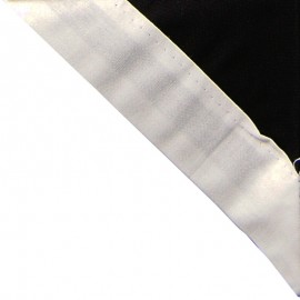 Foulard Noir - Bord Blanc